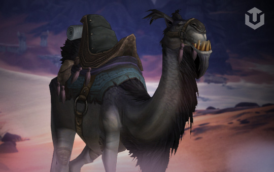 Grey Riding Camel