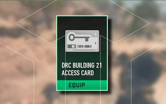 DRC Building 21 Access Card