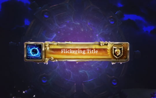 Flickering Title